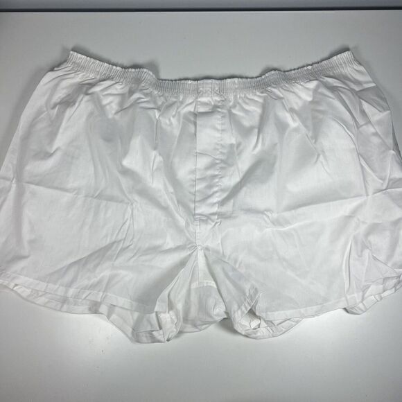 Vintage Jockey Big Man Full Cut Boxers Mens Size 54 2 Pack White New Without Tag - Picture 2 of 5